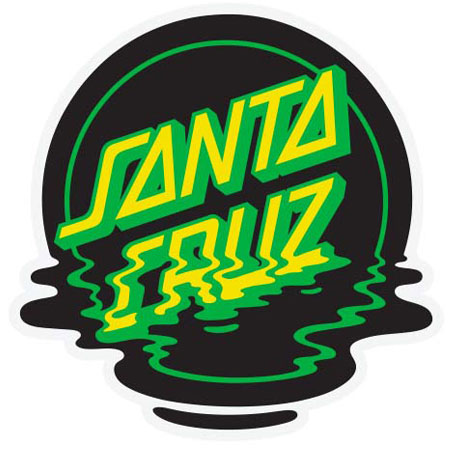 Santa Cruz Dot Reflection Mylar Sticker In Stock At Spot Skate Shop