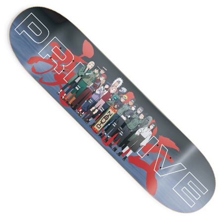 Primitive Skateboard Deck Naruto Leaf Village 8.25 with Grip