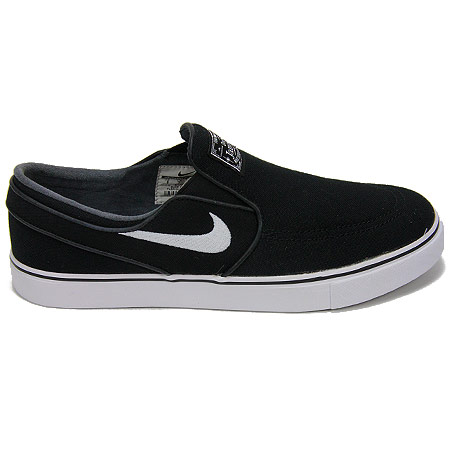 Nike Zoom Stefan Janoski Slip-On Canvas Shoes, Black/ White/ Black in stock  at SPoT Skate Shop