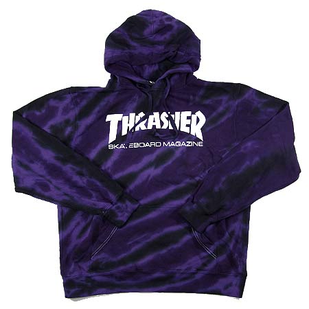 Thrasher Magazine Tie Dye Logo Hooded Pullover Sweatshirt in stock at SPoT  Skate Shop