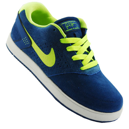 Nike Paul Rodriguez 6 GS Kids Shoes, Dark Royal Blue/ Volt in stock at SPoT  Skate Shop