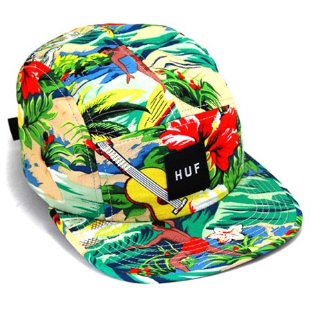 HUF Hawaiian Volley 5-Panel Strap-Back Hat in stock at SPoT Skate Shop