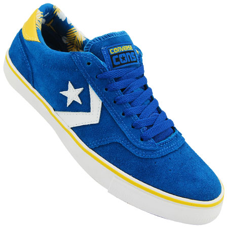 converse blue and yellow