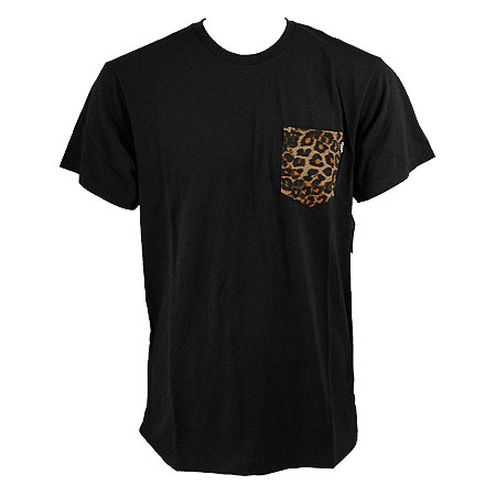 Vans Black Cheetah Pocket T Shirt in stock at SPoT Skate Shop