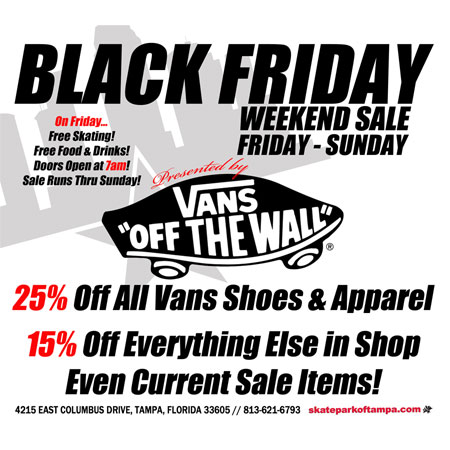 black friday deals vans shoes